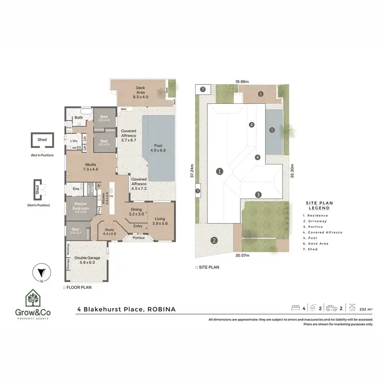 Floorplan of Homely house listing, 4 Blakehurst Place, Robina QLD 4226