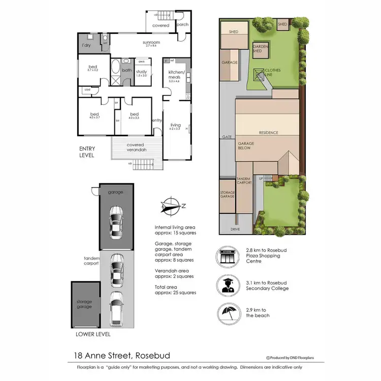 Floorplan of Homely house listing, 18 Anne Street, Rosebud VIC 3939
