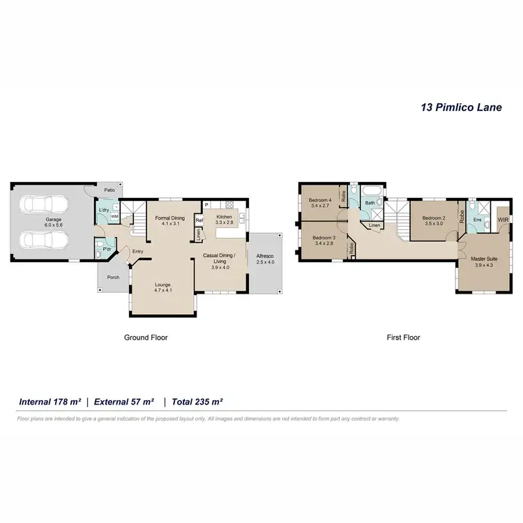 Floorplan of Homely house listing, 13 Pimlico Lane, Aspley QLD 4034