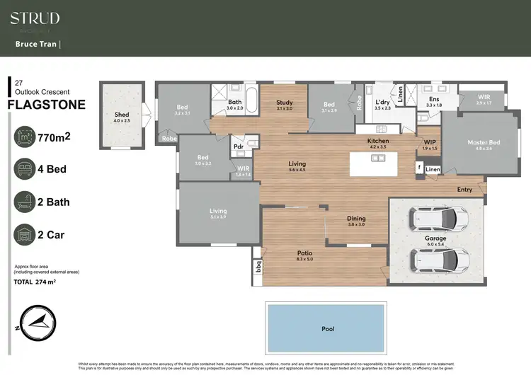 Floorplan of Homely house listing, 27 Outlook Crescent, Flagstone QLD 4280