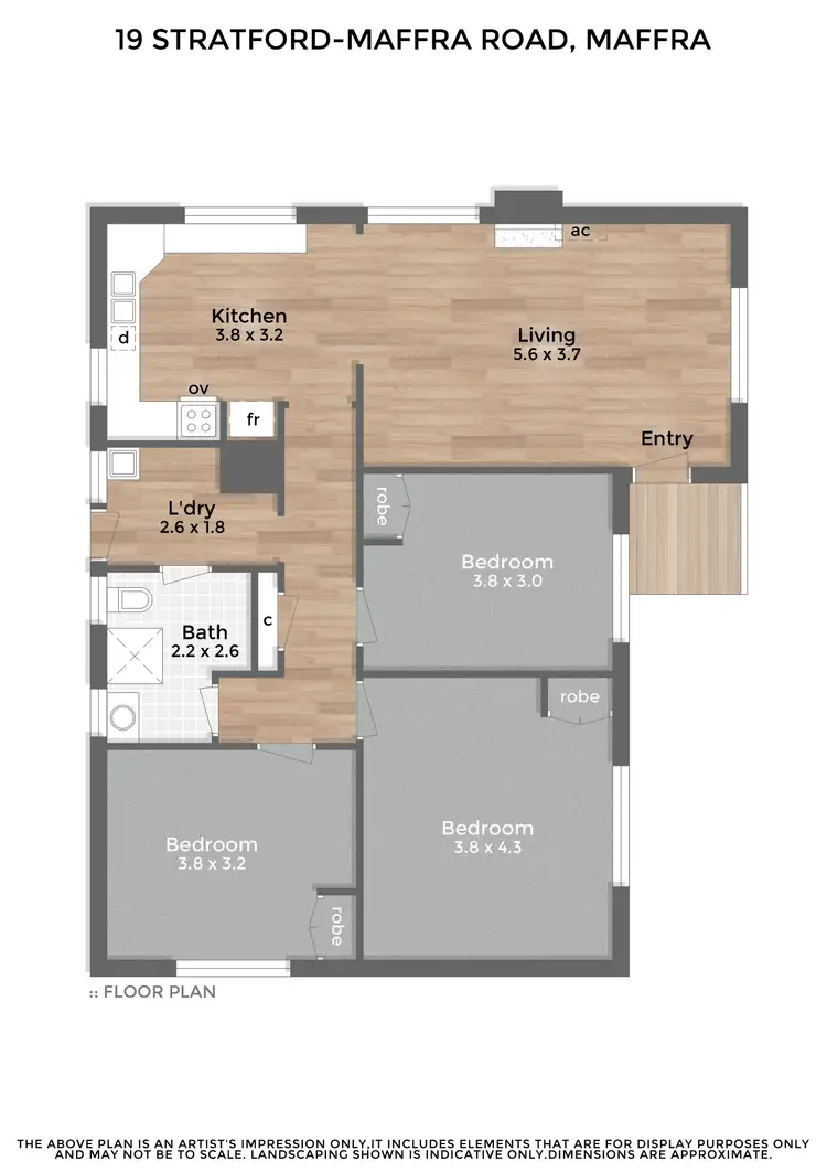 Floorplan of Homely house listing, 19 Stratford-Maffra Road, Maffra VIC 3860