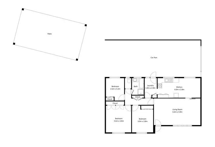 Floorplan of Homely house listing, 18 Marie Drive, Wodonga VIC 3690