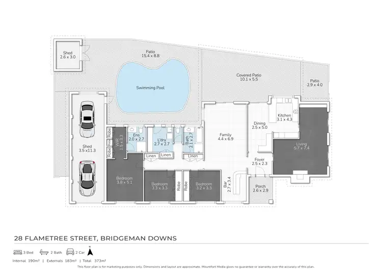Floorplan of Homely house listing, 28 Flametree Street, Bridgeman Downs QLD 4035
