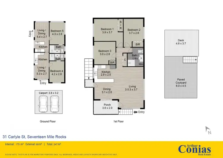 Floorplan of Homely house listing, 31 Carlyle Street, Seventeen Mile Rocks QLD 4073