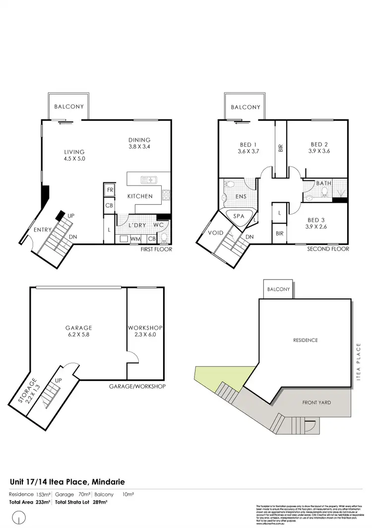 Floorplan of Homely townhouse listing, 17/14 Itea Place, Mindarie WA 6030