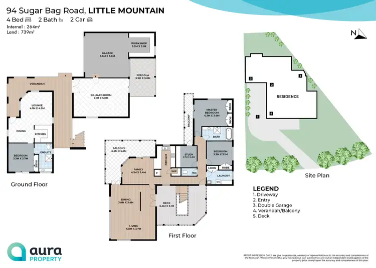 Floorplan of Homely house listing, 94 Sugar Bag Road, Little Mountain QLD 4551