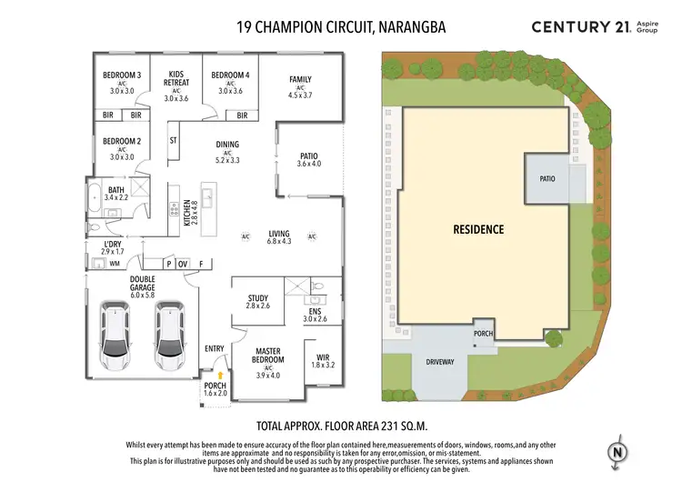 Floorplan of Homely house listing, 19 Champion Circuit, Narangba QLD 4504