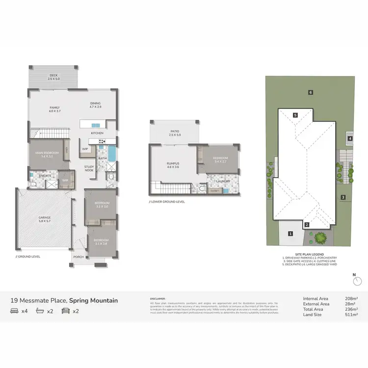 Floorplan of Homely house listing, 19 Messmate Place, Spring Mountain QLD 4300