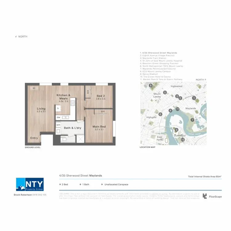 Floorplan of Homely apartment listing, 4/35 Sherwood Street, Maylands WA 6051