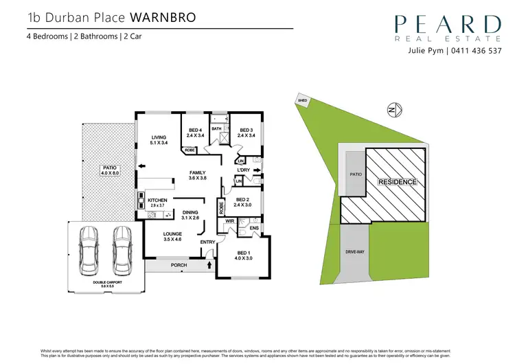 Floorplan of Homely house listing, 1B Durban Place, Warnbro WA 6169