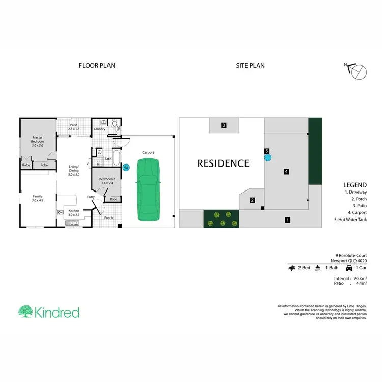 Floorplan of Homely flat listing, 9 Resolute Court, Newport QLD 4020