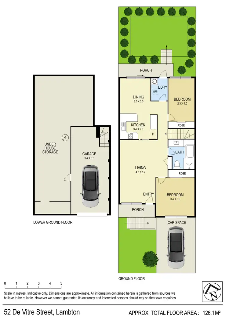 Floorplan of Homely townhouse listing, 52 De Vitre Street, Lambton NSW 2299