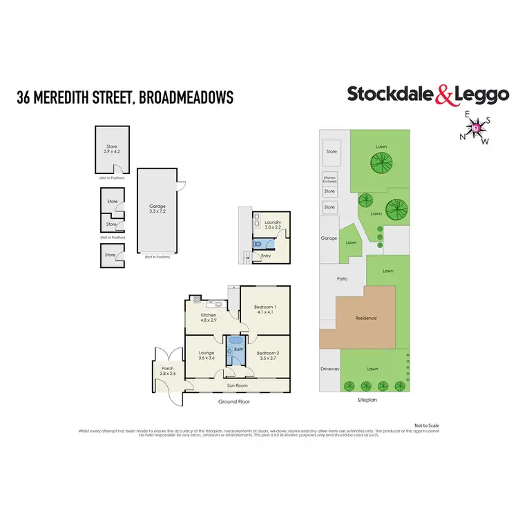 Floorplan of Homely house listing, 36 Meredith Street, Broadmeadows VIC 3047