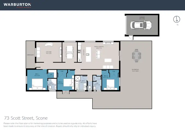 Floorplan of Homely house listing, 73 Scott Street, Scone NSW 2337