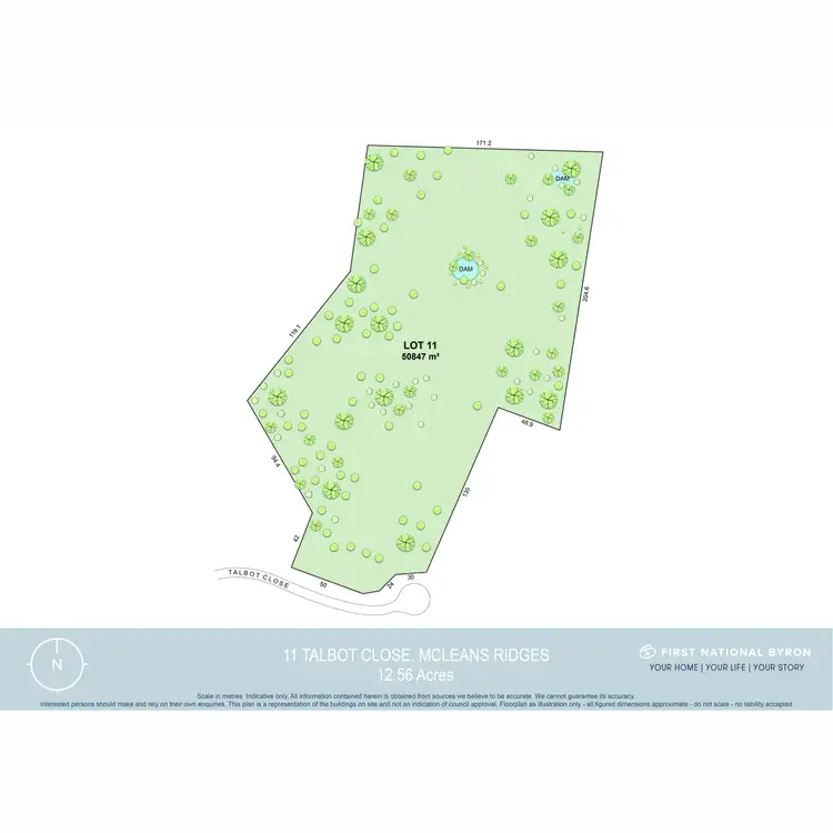 Floorplan of Homely land listing, 11 Talbot Close, Mcleans Ridges NSW 2480
