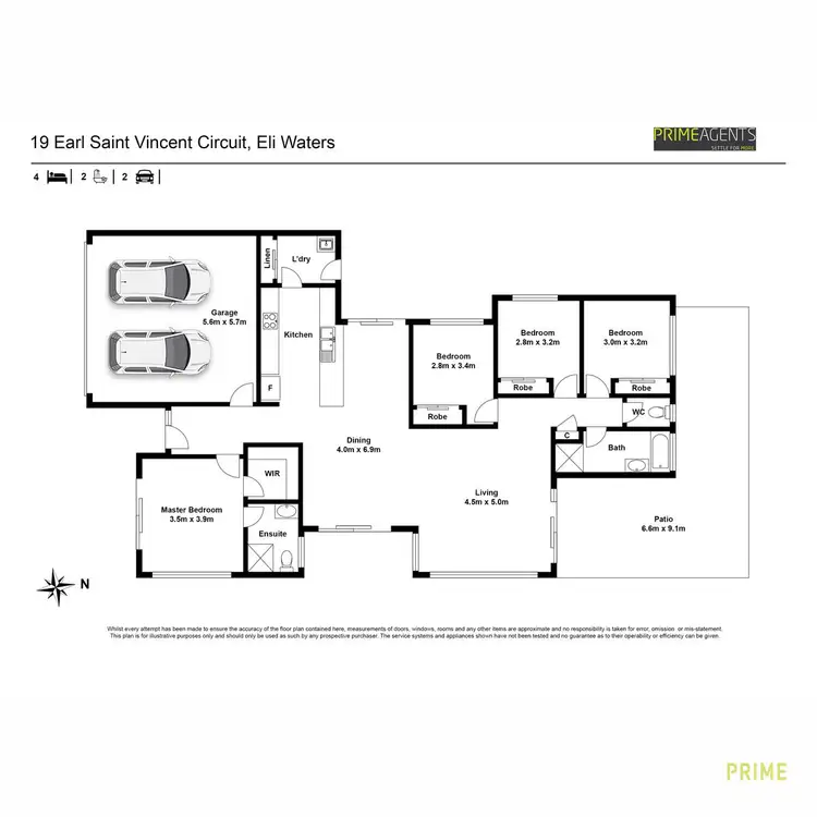 Floorplan of Homely house listing, 19 Earl St Vincent Circuit, Eli Waters QLD 4655