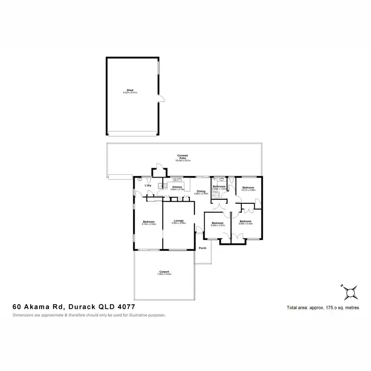 Floorplan of Homely house listing, 60 Akama Road, Durack QLD 4077