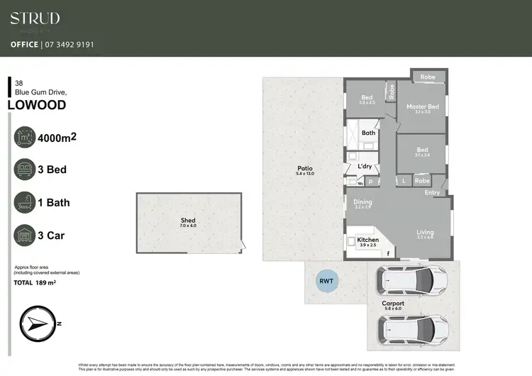 Floorplan of Homely house listing, 38 Blue Gum Drive, Lowood QLD 4311