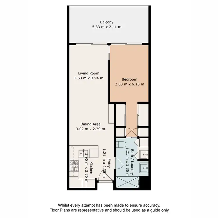 Floorplan of Homely unit listing, 2602/25 Charlotte Street, Chermside QLD 4032