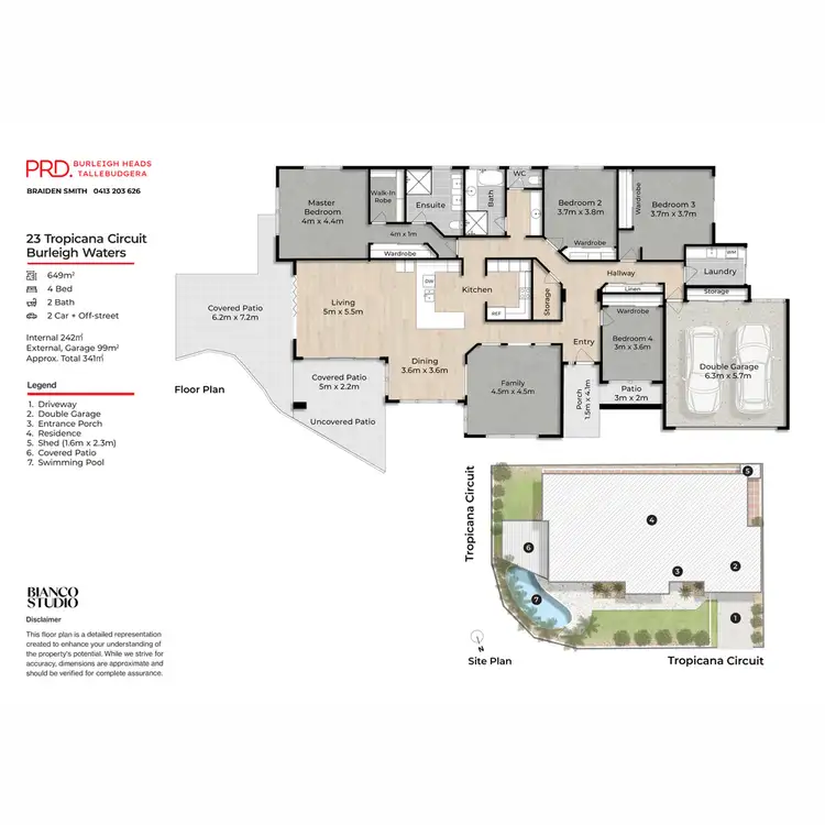 Floorplan of Homely house listing, 23 Tropicana Circuit, Burleigh Waters QLD 4220