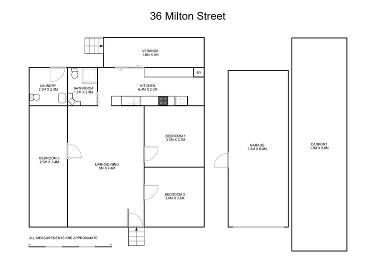 Floorplan of Homely house listing, 36 Milton Street, Grafton NSW 2460