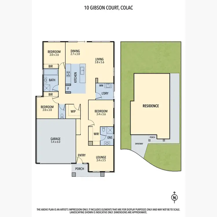 Floorplan of Homely house listing, 10 Gibson Court, Colac VIC 3250