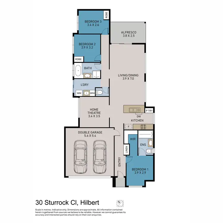 Floorplan of Homely house listing, 30 Sturrock Close, Hilbert WA 6112