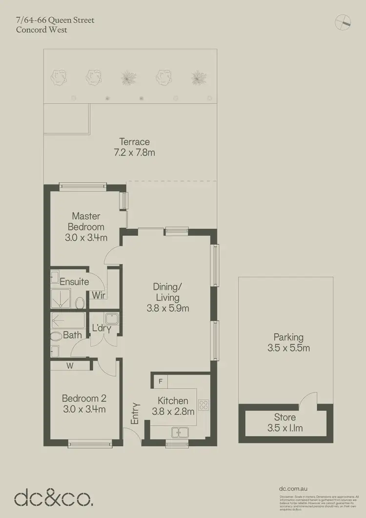 Floorplan of Homely apartment listing, 7/64-66 Queen Street, Concord West NSW 2138