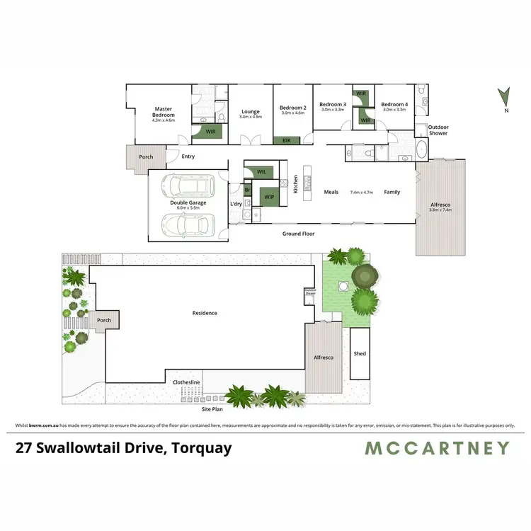 Floorplan of Homely house listing, 27 Swallowtail Drive, Torquay VIC 3228
