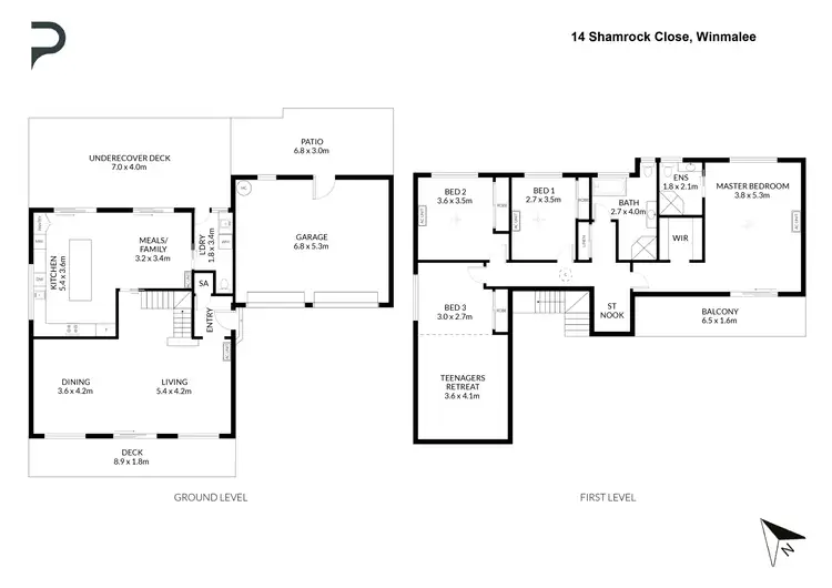 Floorplan of Homely house listing, 14 Shamrock Close, Winmalee NSW 2777
