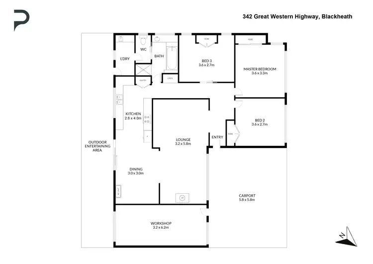 Floorplan of Homely house listing, 342 Great Western Highway, Blackheath NSW 2785