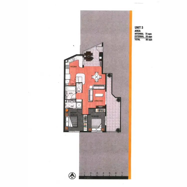 Floorplan of Homely unit listing, 3/21 Wolseley Street, Clayfield QLD 4011