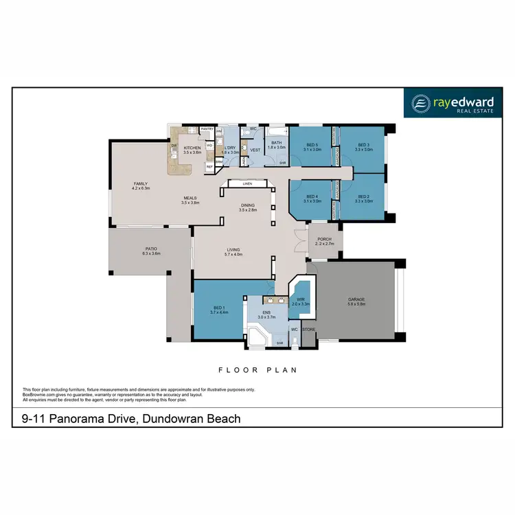 Floorplan of Homely house listing, 9-11 Panorama Drive, Dundowran Beach QLD 4655