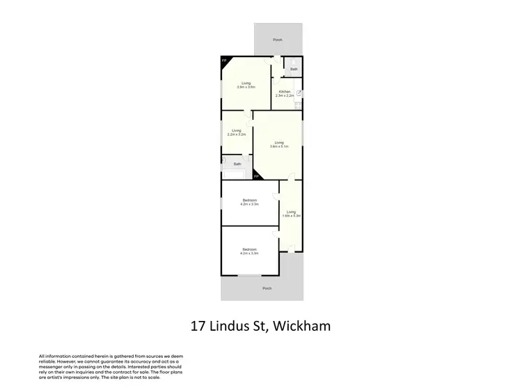 Floorplan of Homely house listing, 17 Lindus Street, Wickham NSW 2293