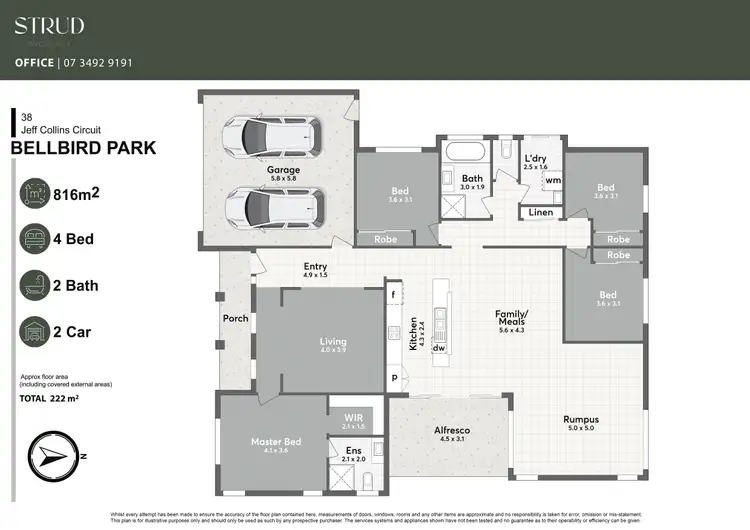 Floorplan of Homely house listing, 38 Jeff Collins Circuit, Bellbird Park QLD 4300