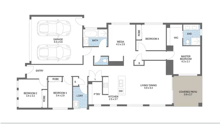 Floorplan of Homely house listing, 95 Tyndall Circuit, Banya QLD 4551