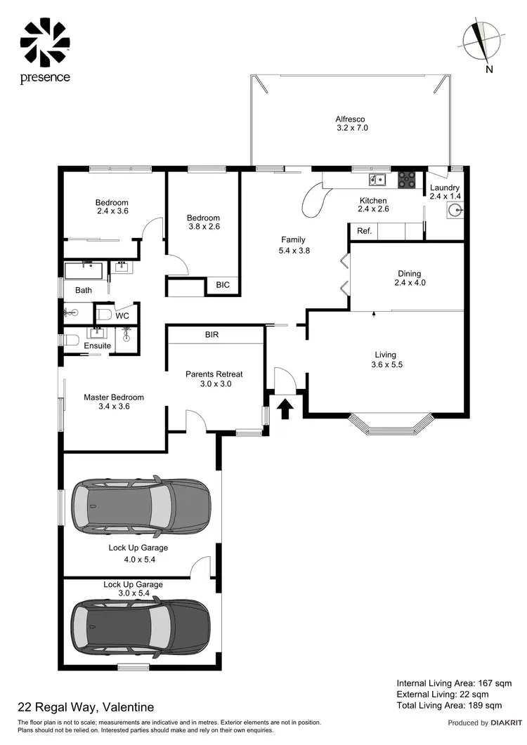 Floorplan of Homely house listing, 22 Regal Way, Valentine NSW 2280
