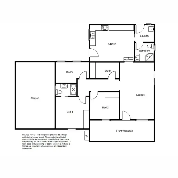 Floorplan of Homely house listing, 33 Bond Street, Port Augusta West SA 5700