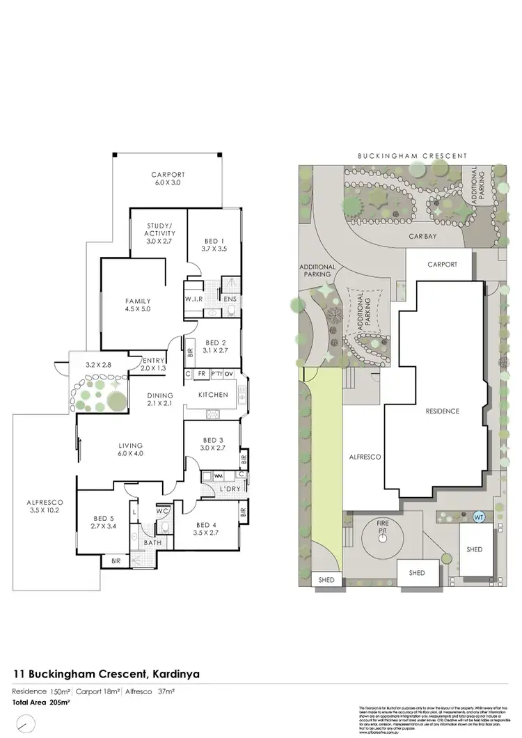 Floorplan of Homely house listing, 11 Buckingham Crescent, Kardinya WA 6163