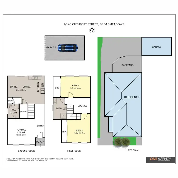 Floorplan of Homely townhouse listing, 2/140 Cuthbert Street, Broadmeadows VIC 3047
