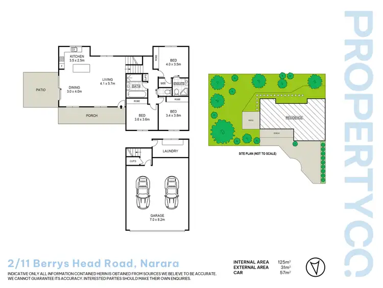 Floorplan of Homely townhouse listing, 2/11 Berrys Head Road, Narara NSW 2250