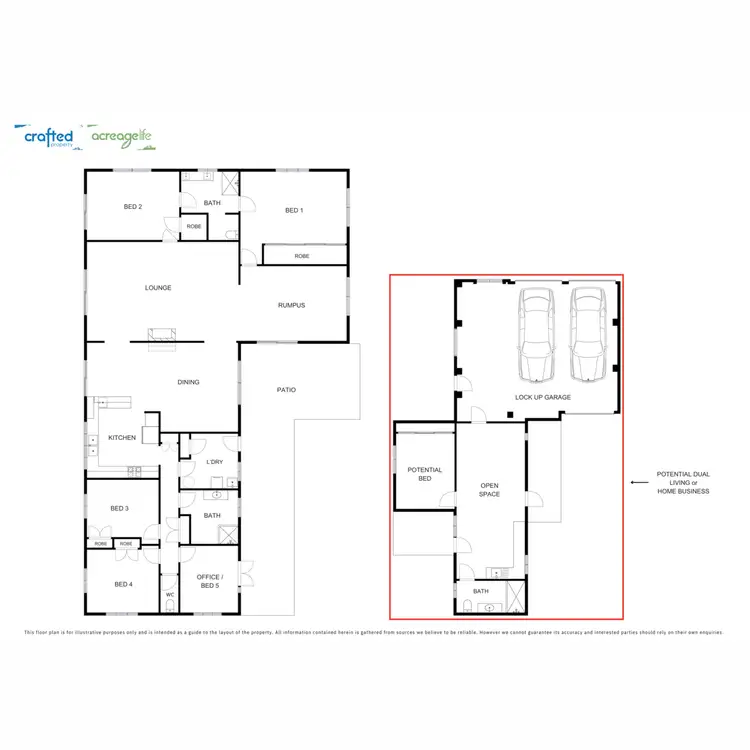 Floorplan of Homely rural property listing, 7 Mexicanus Drive, Park Ridge QLD 4125