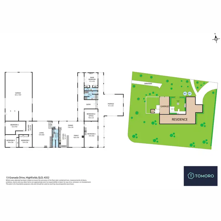 Floorplan of Homely house listing, 13 Granada Drive, Highfields QLD 4352