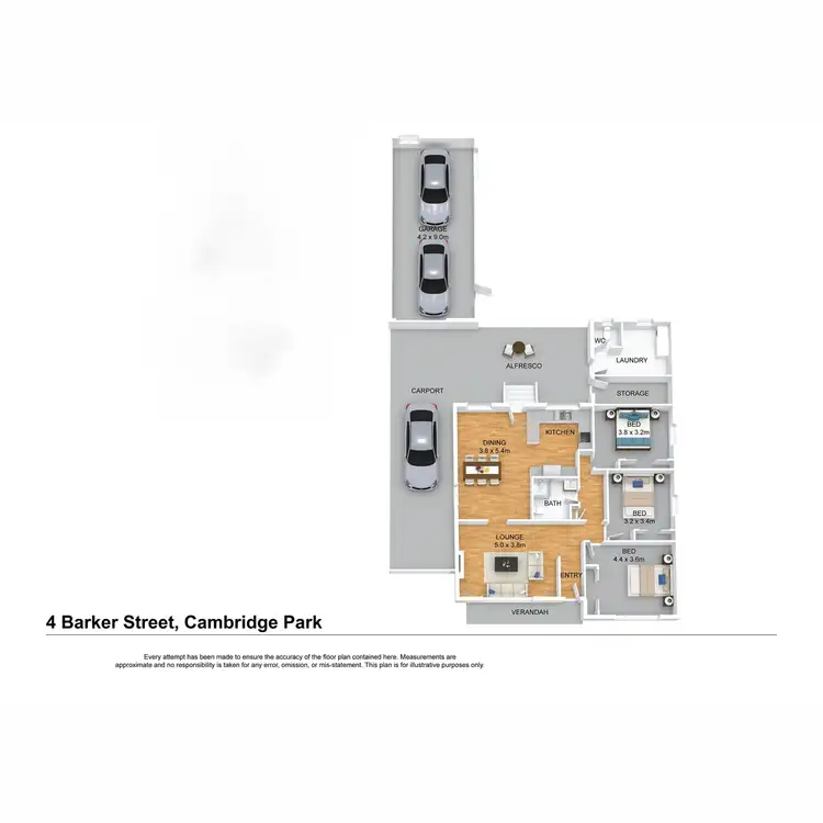 Floorplan of Homely house listing, 4 Barker Street, Cambridge Park NSW 2747