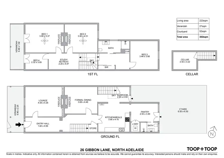 Floorplan of Homely house listing, 26 Gibbon Lane, North Adelaide SA 5006