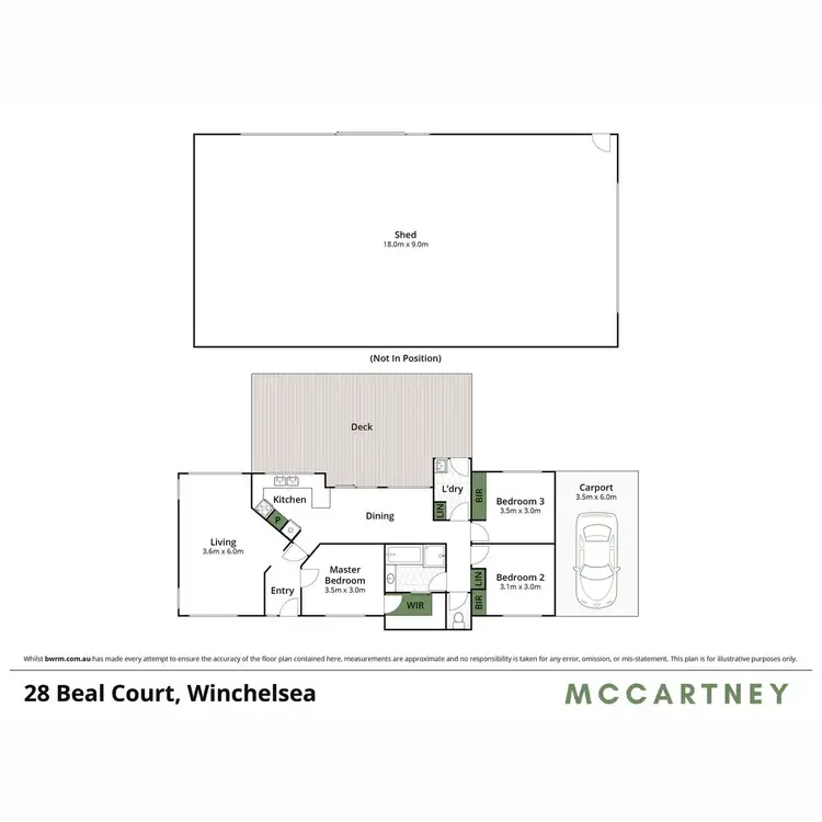 Floorplan of Homely house listing, 28 Beal Court, Winchelsea VIC 3241