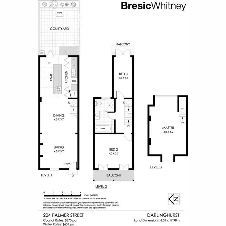 Floorplan of Homely terrace listing, 204 Palmer Street, Darlinghurst NSW 2010