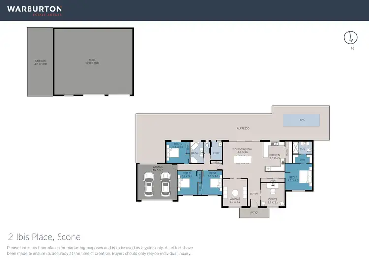 Floorplan of Homely house listing, 2 Ibis Place, Scone NSW 2337