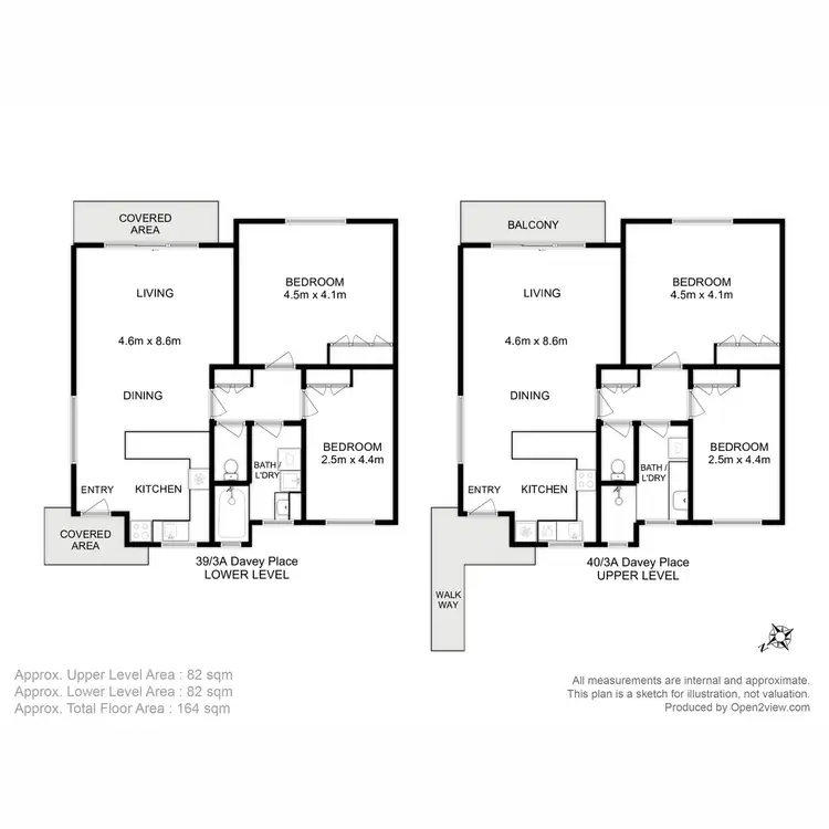 Floorplan of Homely apartment listing, 39 & 40/3A Davey Place, South Hobart TAS 7004