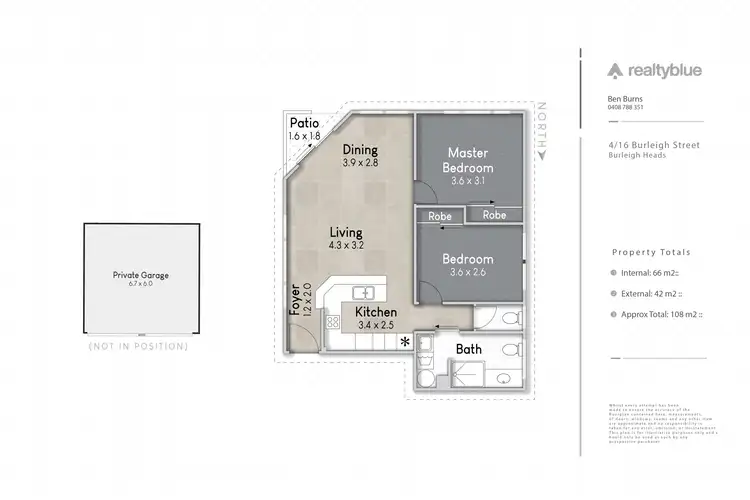 Floorplan of Homely unit listing, 4/16 Burleigh Street, Burleigh Heads QLD 4220